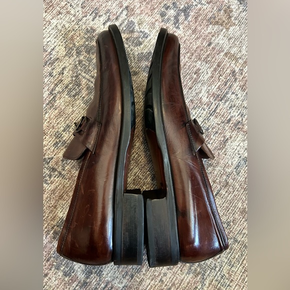 Johnston & Murphy Men's Brown Bit Leather Loafers SZ 9.5 - Picture 4 of 6